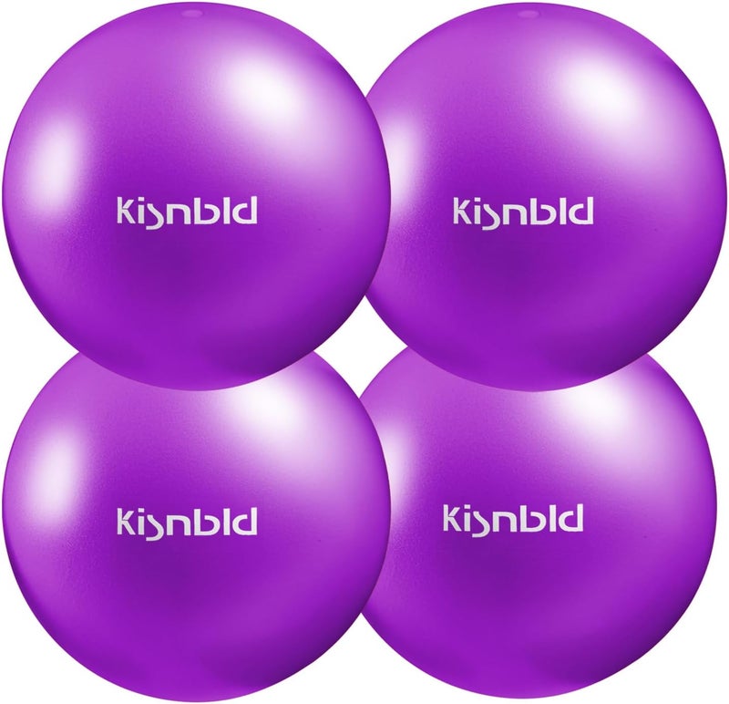 kisnbld Small Exercise Ball, 9 Inch Mini Pilates Ball, Anti Burst and Slip Resistant Mini Yoga Ball for Stability, Fitness, Physical Therapy, Stretching & Core Strength Workout at Home Gym & Office - Image 1